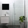 Bathlife Suihkunurkka Mångsidig Vital ovi 800 + ovi 800 kaareva osittain himmeä Hot
