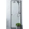 Suihkuovi Profil 700x2000 mm kirkas lasi musta - Bathlife