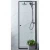 Bathlife Suihkuovi Profil 1000x2000 mm kirkas lasi musta Best