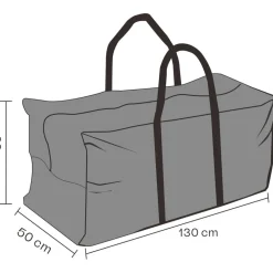 Brafab Suojakassi ulkokalusteiden pehmusteille , 130x50x60cm, vettä hylkivä, musta Outlet