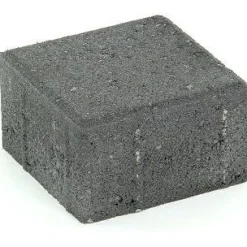 Rudus Suojatiekivi Kartanonoppa 80 138x138x80 mm sileä musta