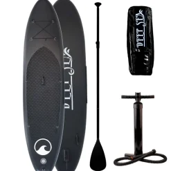 SUP-lautasetti XXL ilmatäytteinen 330 cm 15 PSI musta-valkoinen - Deep Sea Best