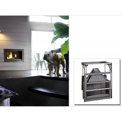 Invicta Takkasydän 900 Grande Vision, ylös avautuva luukku, 18 kW, 215 kg Hot