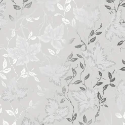 Sandudd Tapetti Rantaniitty 2965-3, 0,53x11,20 m, non-woven, romanttinen, harmaa/hopea Sale