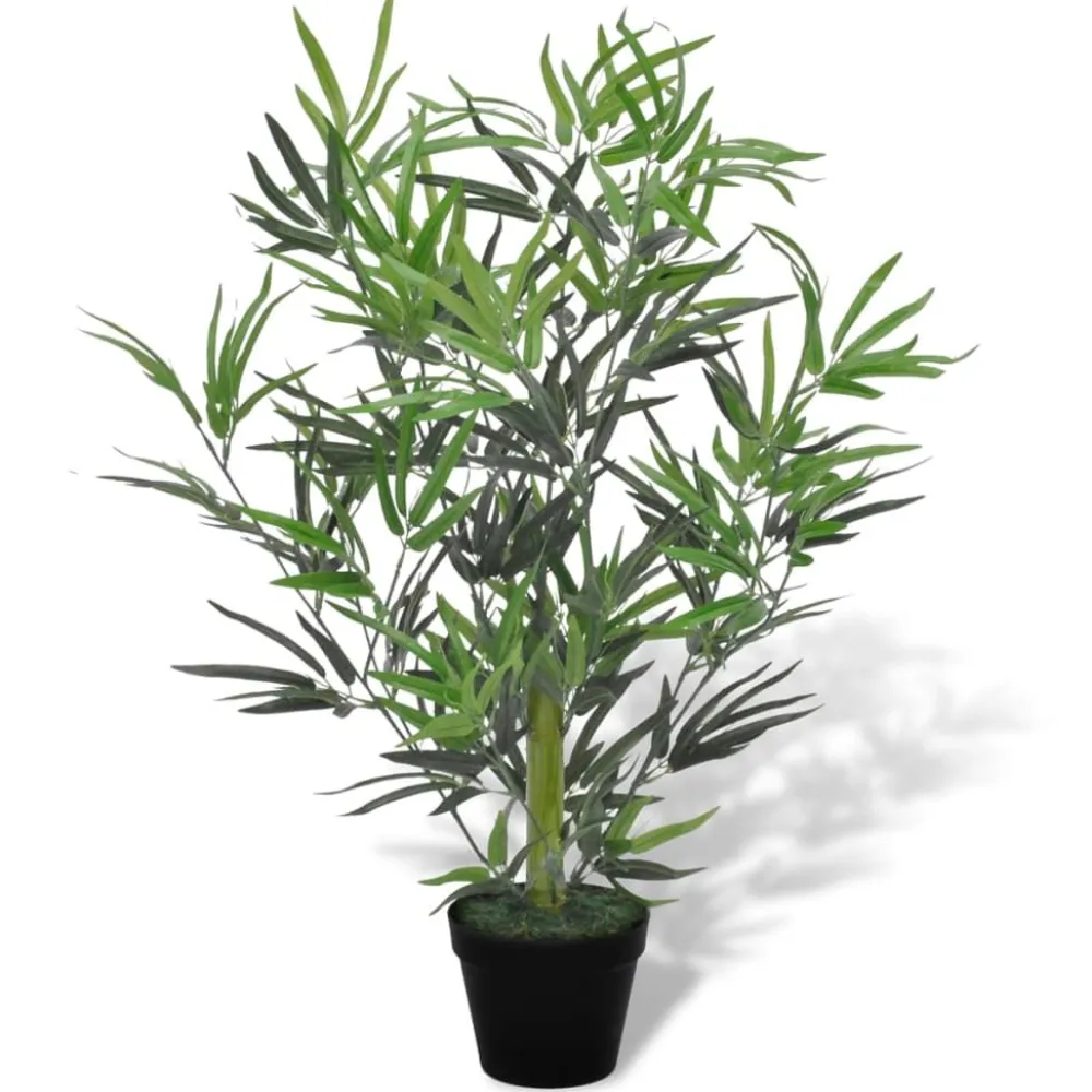 FinePRICE Tekokasvi Bambupuu Ruukussa 80 cm New