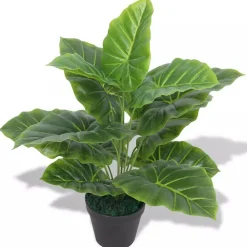 FinePRICE Tekokasvi ruukulla taaro 45 cm vihreä Outlet