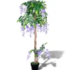 FinePRICE Tekokasvi Sinisade Ruukussa 120 cm Best