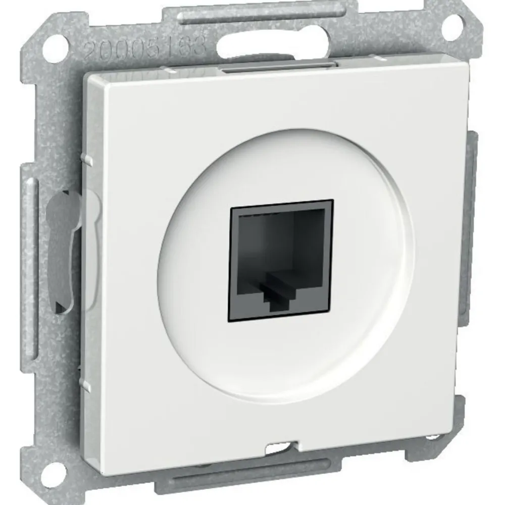 Schneider Electric Telerasia 1xRJ45 valkoinen Exxact Best