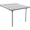 Terassikatos 313x254x220-260cm harmaa - Fornorth Online