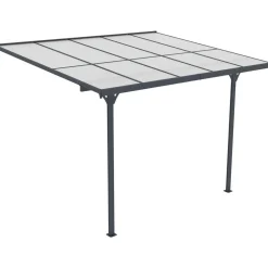 Terassikatos 313x254x220-260cm harmaa - Fornorth Online
