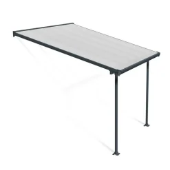 Terassikatos Feria 3 x 3 m harmaa/kirkas - Palram-Canopia Discount