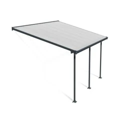 Palram-Canopia Terassikatos Feria 3 x 4,25 m harmaa/kirkas