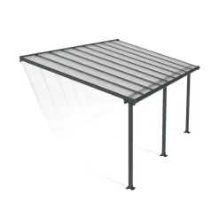 Terassikatos Olympia 3x5,46 m harmaa/kirkas - Palram-Canopia Outlet