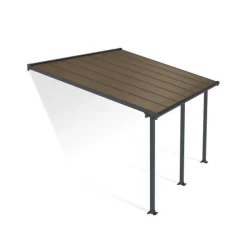 Terassikatos Olympia 3x4,25 m harmaa/pronssi - Palram-Canopia Sale
