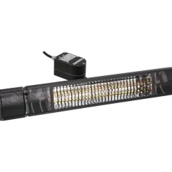 HEAT1 Terassilämmitin ECO Plus-line, 2000W, oskilloiva, musta