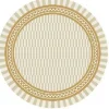 Terassimatto Rory, Ø120cm, keltainen - Hillerstorp New