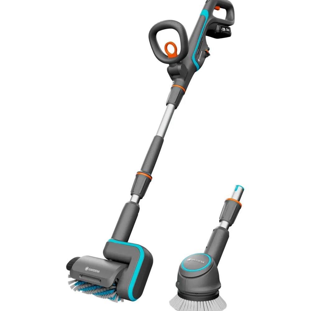 Gardena Terassipesuri AquaBrush Universal P4A 18V 2,5 Ah akulla + yleisharja New