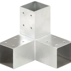 FinePRICE Tolppaliitin Y-muoto galvanoitu metalli 71x71mm Discount