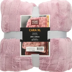 Torkkupeitto CARA XL 200x230 cm, vaaleanpunainen - Home4you Sale