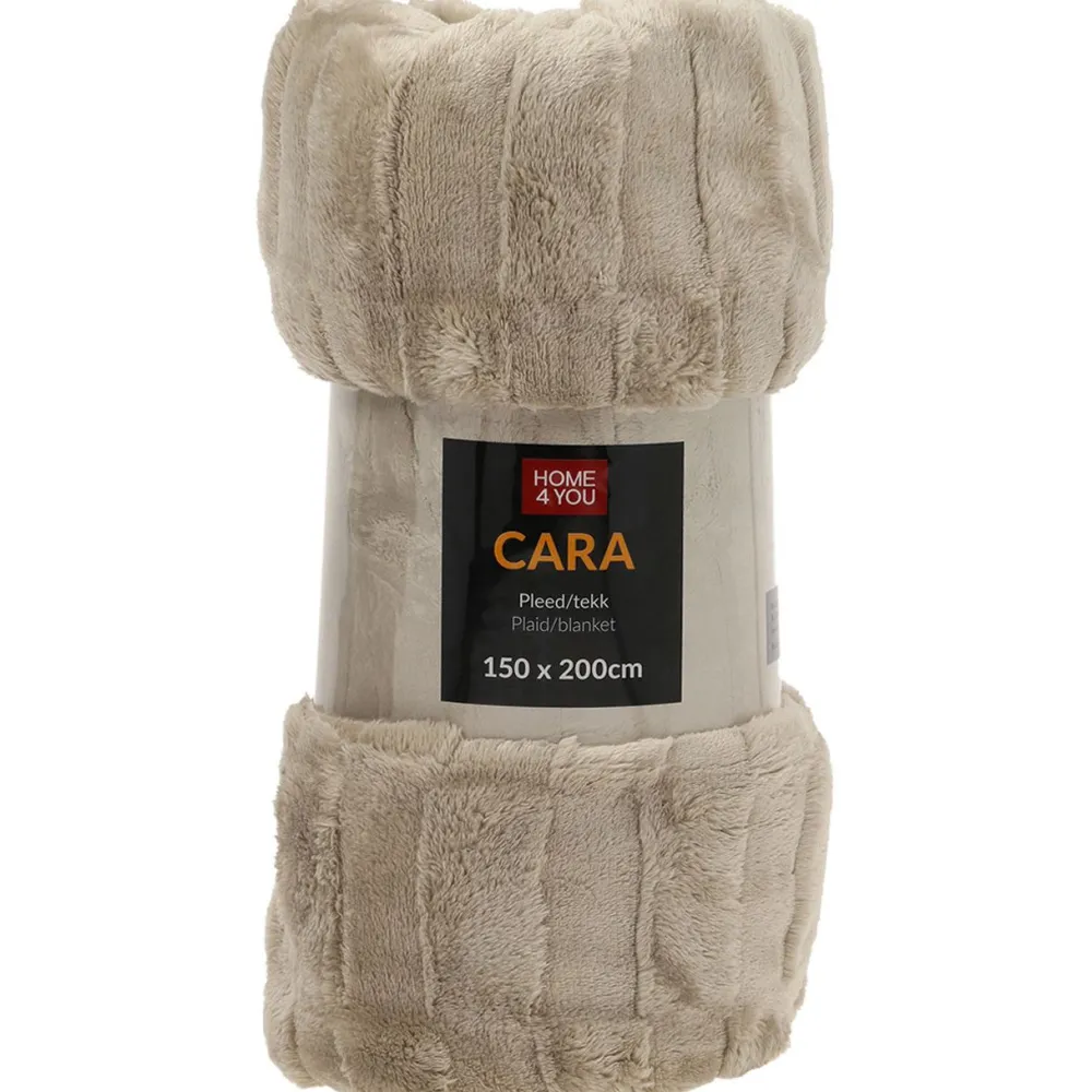 Torkkupeitto CARA 150x200 cm, beige - Home4you Discount