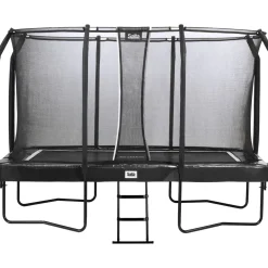 Salta Trampoliini First Class 214x366cm musta sis. turvaverkon portaat New
