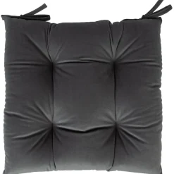 Tuolin pehmuste sametti NEW 40x40 cm, harmaa - Home4you Outlet