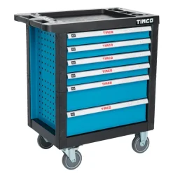 Timco Työkaluvaunu työkaluilla 6 ltk 220-osainen sininen Discount