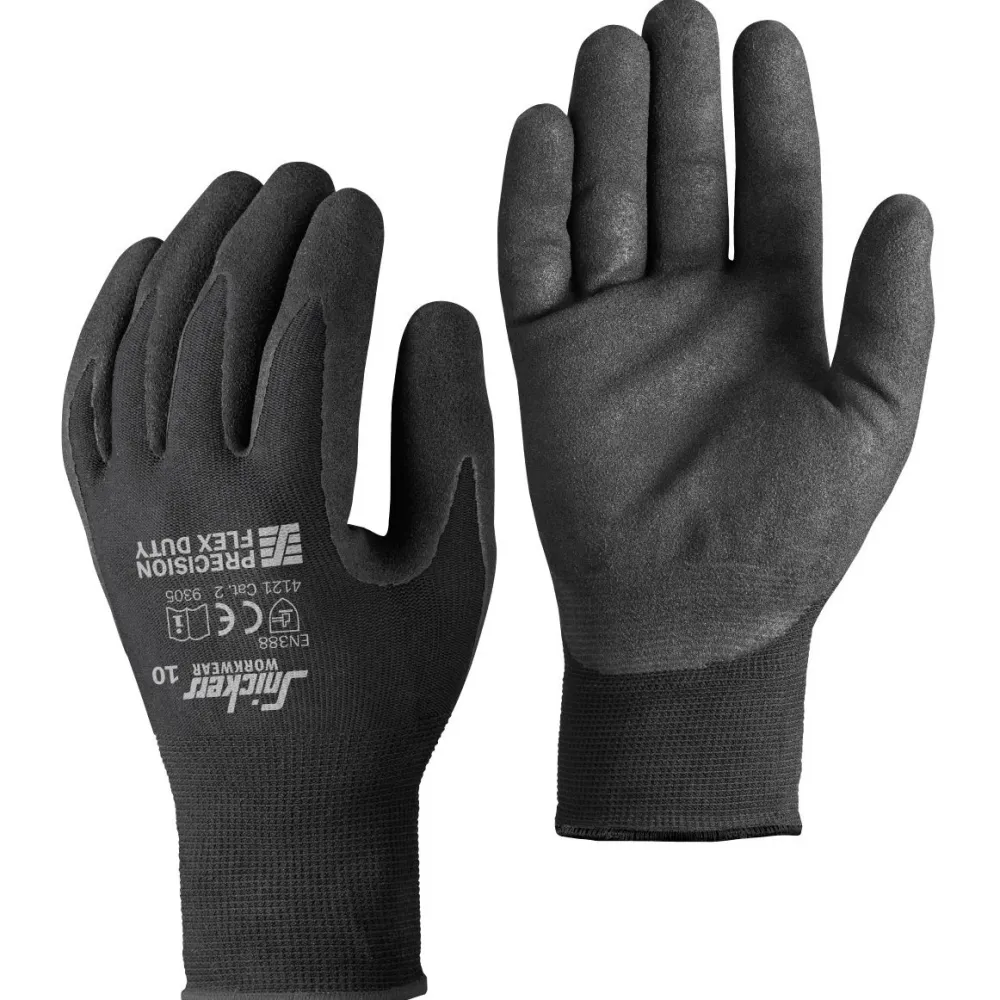 Työkäsineet 30 Precision Flex Duty musta - Snickers Workwear New