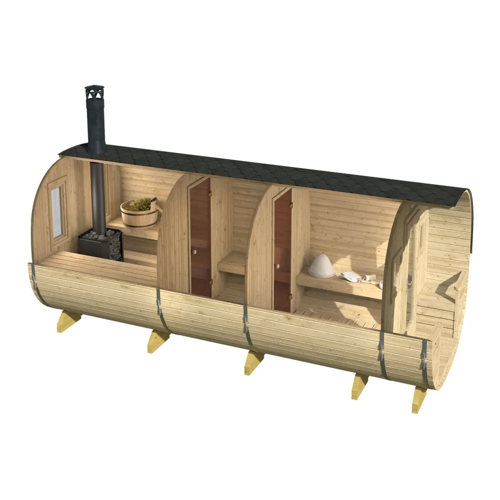Tynnyrisauna Ruka 13.6m² - Tene Sale