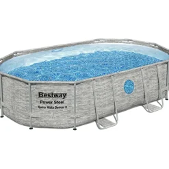 Bestway Uima-allassetti Power Steel Vista, 488x305x107cm, ovaali, ikkunalla Clearance