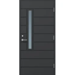 Ulko-ovi Design 9-10x21 karmi 115mm RR23 tummanharmaa - Timburg Hot