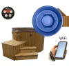 Ulkoporeallas TopSpa xs Wifi 6 hlöä brown/azul blue - SpaDealers Discount