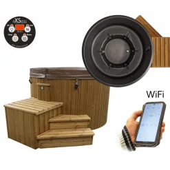 Ulkoporeallas TopSpa xs Wifi 6 hlöä brown/graphite black - SpaDealers Sale
