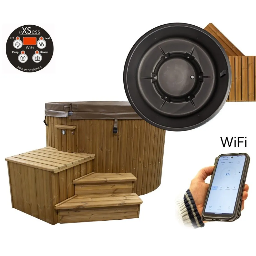 Ulkoporeallas TopSpa xs Wifi 6 hlöä brown/graphite black - SpaDealers Sale