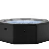 Wave Spa Ulkoporeallas Como, 6 hlöä, 90 suutinta, WiFi, kahdeksankulmainen, koottava, musta Outlet