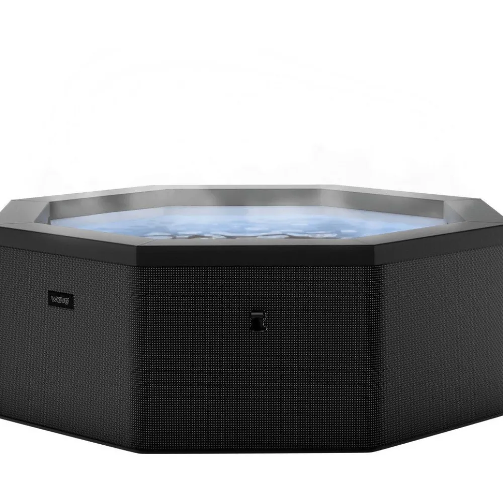 Wave Spa Ulkoporeallas Como, 6 hlöä, 90 suutinta, WiFi, kahdeksankulmainen, koottava, musta Outlet