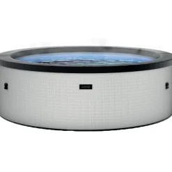 Wave Spa Ulkoporeallas Tahoe, 4 hlöä, 70 suutinta, WiFi, pyöreä, koottava, harmaa New