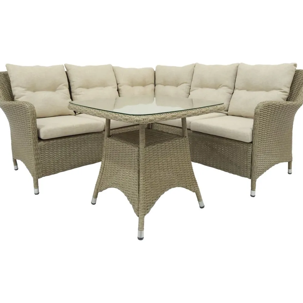 Ulkosohvaryhmä Bristol, 4-istuttava, beige - Baltic Garden Online