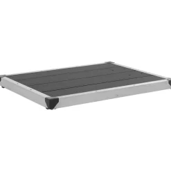 Ulkosuihkualusta WPC ruostumaton teräs 80x62 cm harmaa - FinePRICE Sale