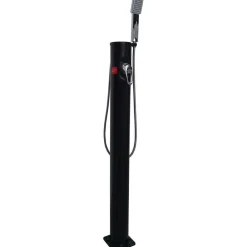 Demerx Ulkosuihku Sunny 10 Light, aurinkolämmitteinen, musta