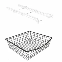 Ulosvedettävä lankakori Roller M60 500x150 mm valkoinen - Norscan