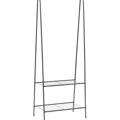 Vaateteline 59x35x150 cm musta - FinePRICE Outlet
