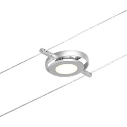 Paulmann Vaijerivalaisin CorDuo RoundMac, 200lm, 4.5W, 3000K, 12V, mattakromi