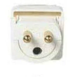 Valaisintulppa 2-napainen + maadoitettu kulma - Schneider Electric New