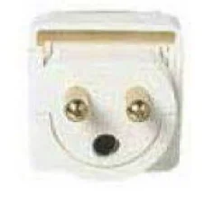Schneider Electric Valaisintulppa 2-napainen + maadoitettu suora New
