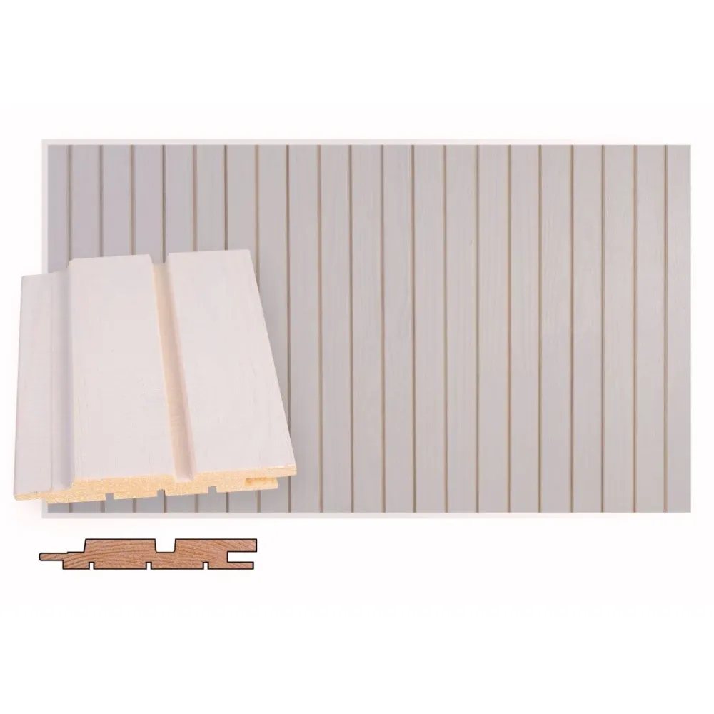 Valeurapaneeli STS-5, 14x95x2985mm, mänty, ympäripontattu, PN, valkolakattu - Maler Outlet