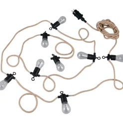 Trio Valoketju LED Ember 6m musta/luonnollinen väri