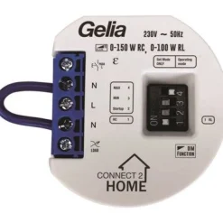 Gelia Valonsäädinmoduli Connect 2 Home 0-150W uppo-asennus Clearance