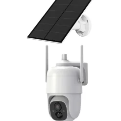Valvontakamera VicoHome CECQ1, litiumakku 9000 mA, aurinkokenno, Wifi, liikettä automaattisesti seuraava käänneltävä malli, varoitusvalo - Celotron Sale