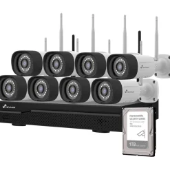 Valvontakamerapaketti Nivian Professional, 3MP, 8 kameraa, 16 kanavaa, 1Tb - Celotron Outlet